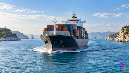 Une scène maritime fictive évoque flux et passages, dont les positions et statuts sont étudiés en code.